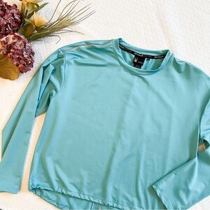 Spyder Active Aqua Blue Long Sleeve Loose Shirt Size Large Women’s
